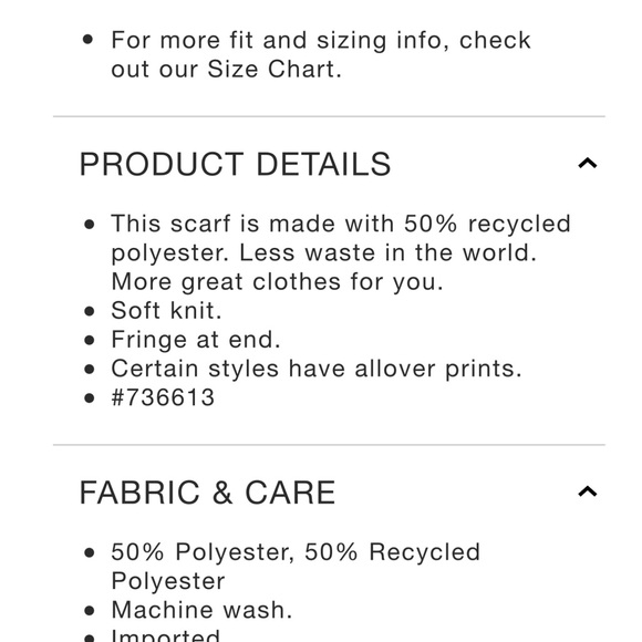 Gap winter scarf.  NWT - Picture 3 of 3